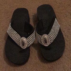 Bling football wedges